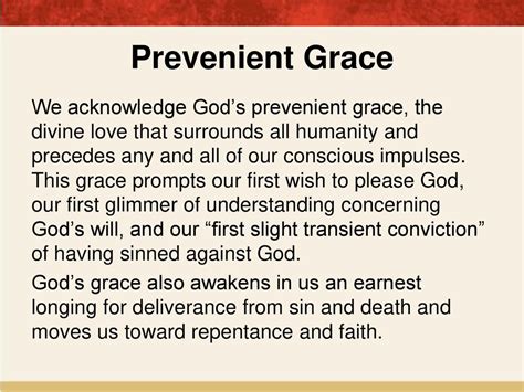 Translate prevenient grace in Tagalog with examples .